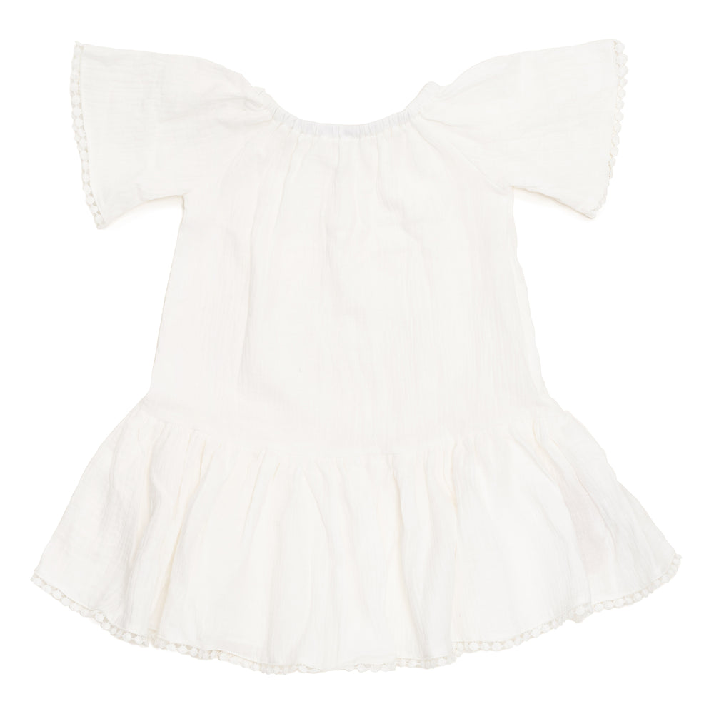 Little Girl's Vanilla Muslin Dress