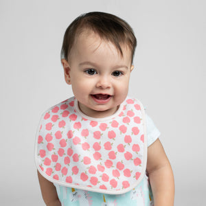 Unicorns and Apples Organic Reversible Bib