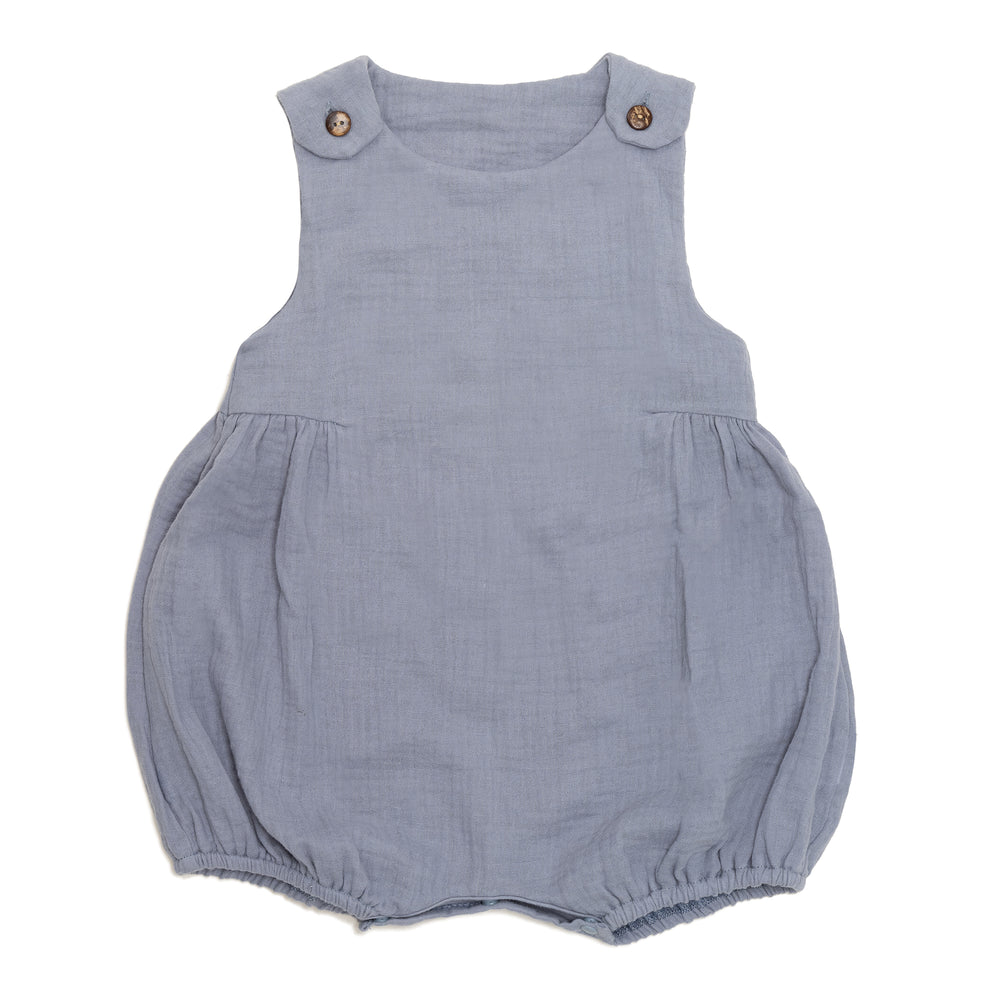 Blueberry Muslin Bubble Romper