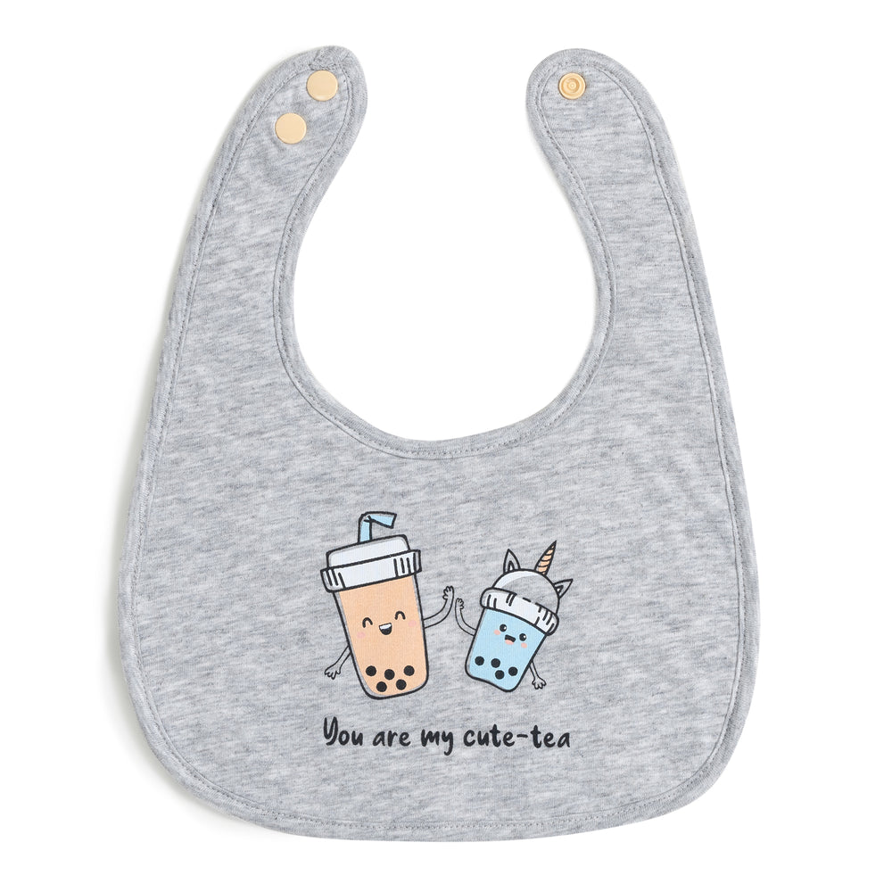 Mummy and Me Bubble Tea Organic Reversible Bib