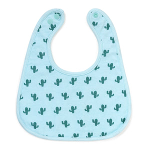 Dino and Cactus Organic Reversible Bib
