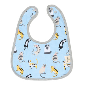 Funny Cats Organic Reversible Bib