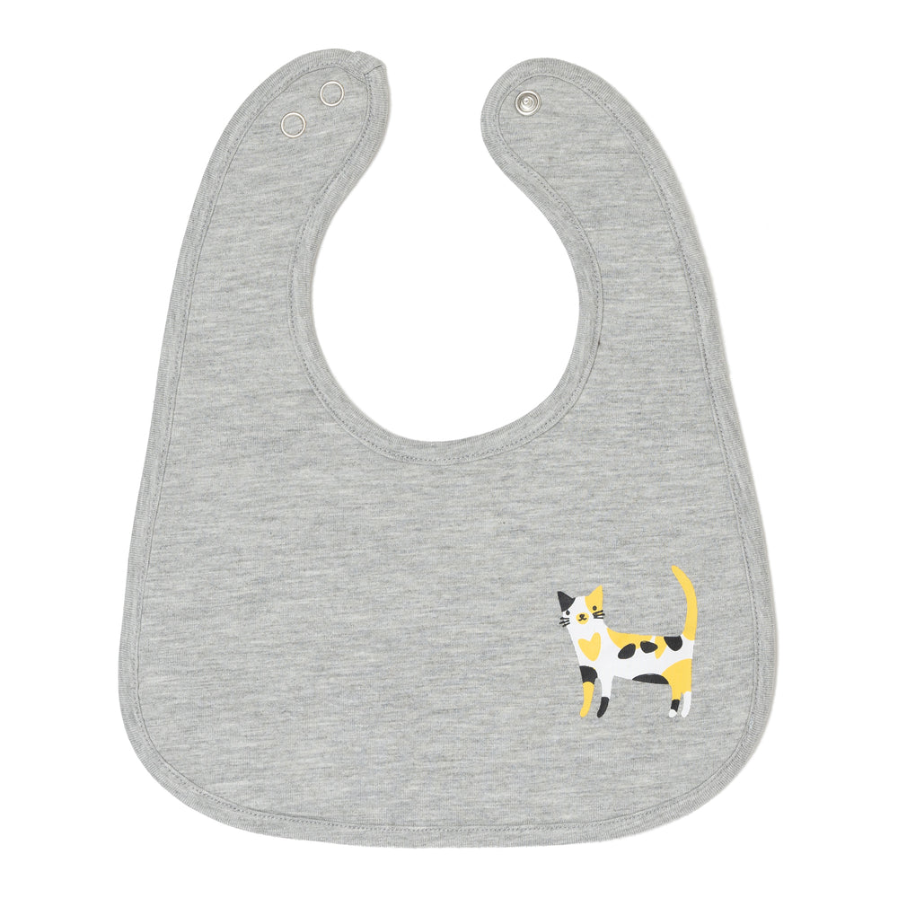 Funny Cats Organic Reversible Bib