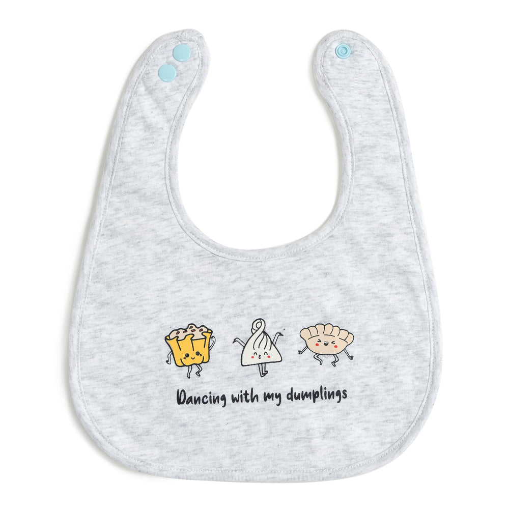 Dancing Dumplings Organic Reversible Bib