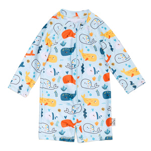 Gentle Whales Rash Guard Baby Toddler Swimsuit