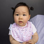 Giraffes and Strawberries Organic Reversible Bib