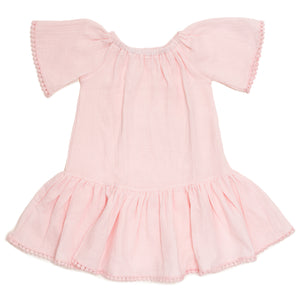 Little Girl's Cotton Candy Muslin Dress