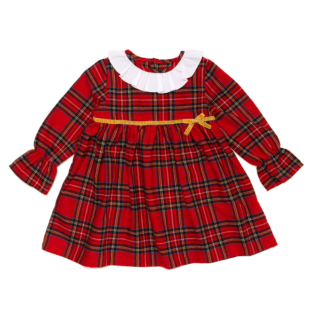 Little Girl's Red Tartan Dress