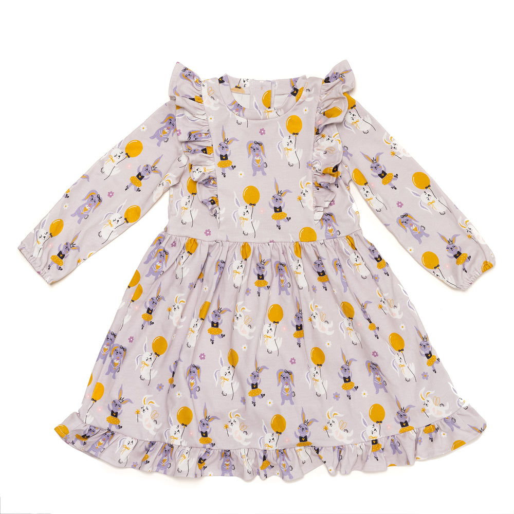 Organic Purple Bunnies Dress