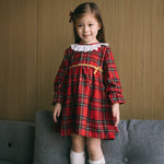 Little Girl's Red Tartan Dress