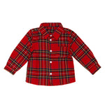 Little Boy's Red Tartan Shirt