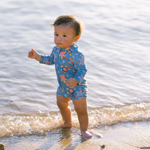 Sea Turtles Rash Guard Baby Toddler Swimsuit