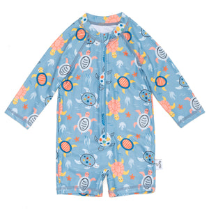 Sea Turtles Rash Guard Baby Toddler Swimsuit