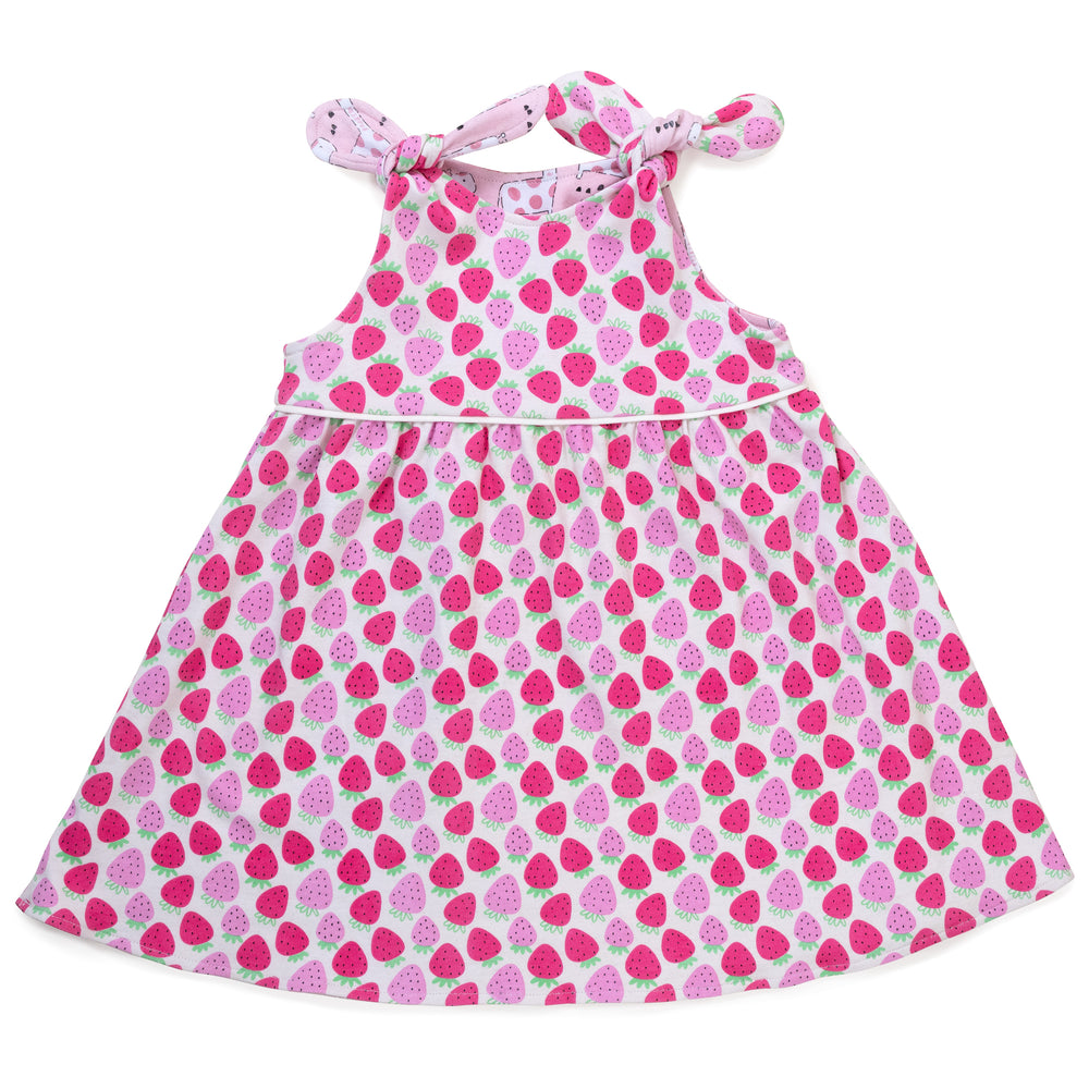 Giraffes and Strawberries Organic Reversible Dress