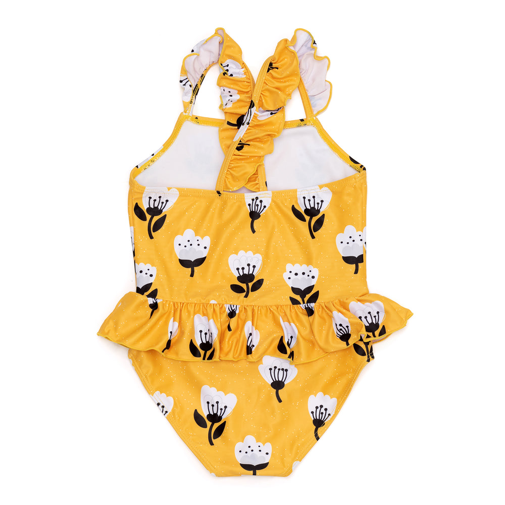 
            
                Load image into Gallery viewer, Yellow Tulips Baby Toddler Swimsuit
            
        