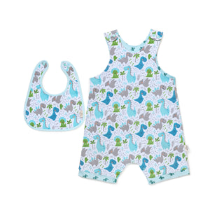 
            
                Load image into Gallery viewer, Dino and Cactus Reversible Bib Set
            
        